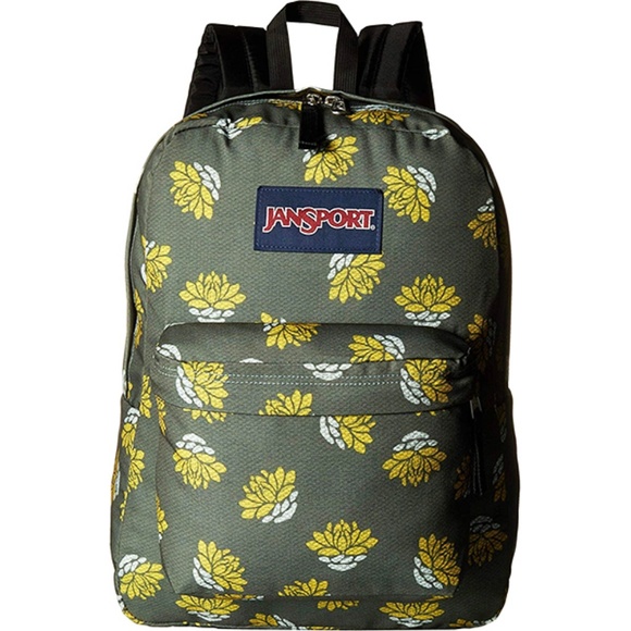 Jansport Accessories Jansport Superbreak Muted Green Yellow Lilly